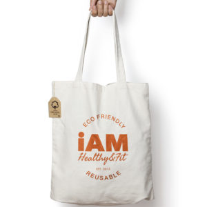 iAMHealthy&Fit Reusable Tote Bag