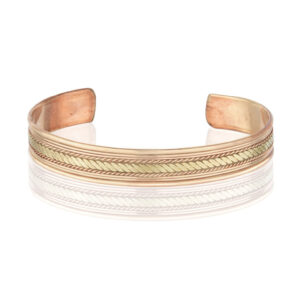 Dome Two Tone - Pure Copper Cuff